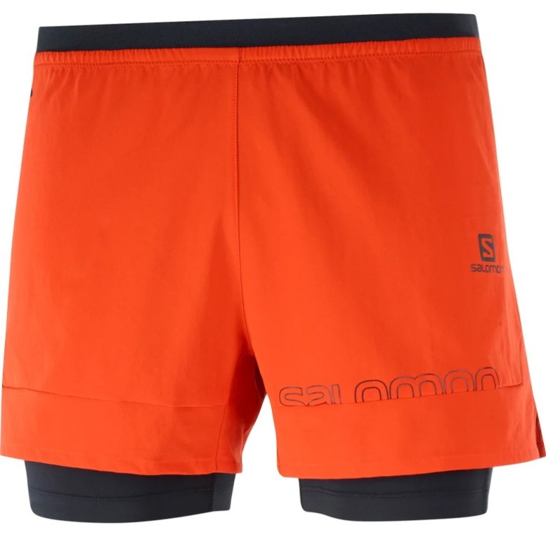 Calções Salomon Cross 2in1 Masculino Laranja | PT U82097